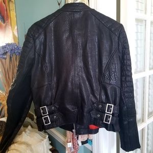 BCBGMAXAZRIA Leather Bomber